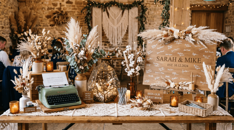 Boho-wedding-guest-book-ideas