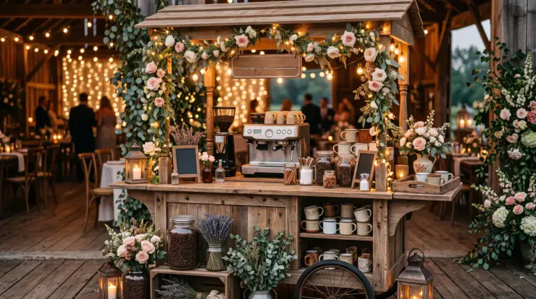 Wedding Coffee Bar Ideas For A Cozy Reception
