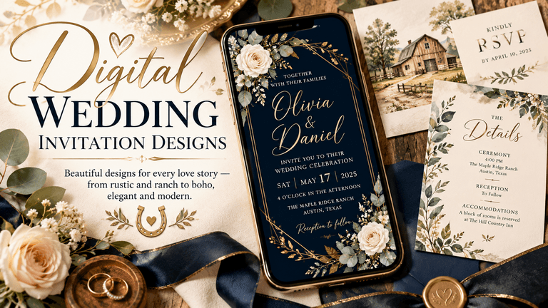 17 Best Digital Wedding Invitation Designs That Stand Out