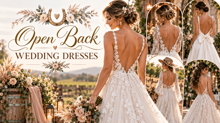 11 Open Back Wedding Dresses For Every Bridal Style